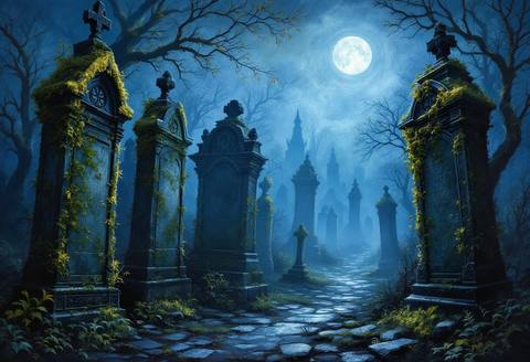 Cemetery Surreal — surreal art by SideBush