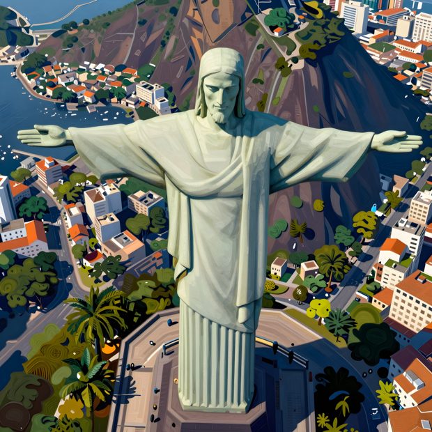 Christ the Redeemer — surreal art by SideBush