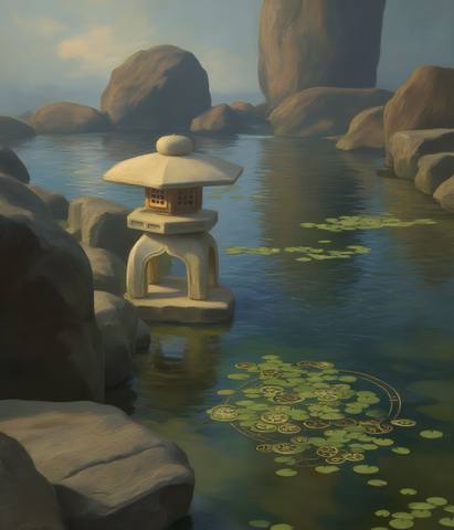 Koi Garden — surreal art by SideBush
