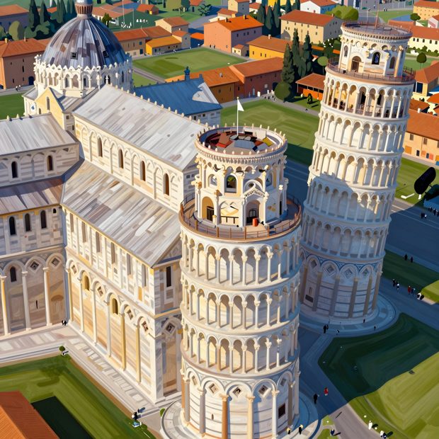 Leaning Tower of Pisa — surreal art by SideBush