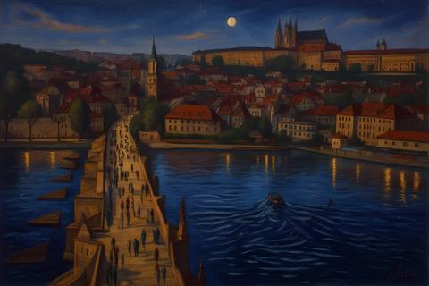 London Night — surreal art by SideBush