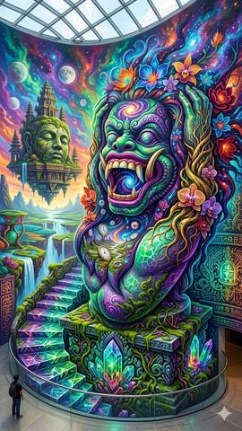 Monkey Forest — surreal art by SideBush