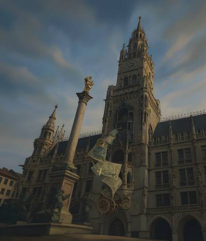 Munich Evening — surreal art by SideBush