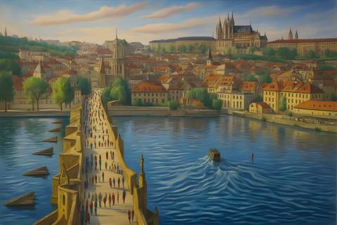 Prague — surreal art by SideBush