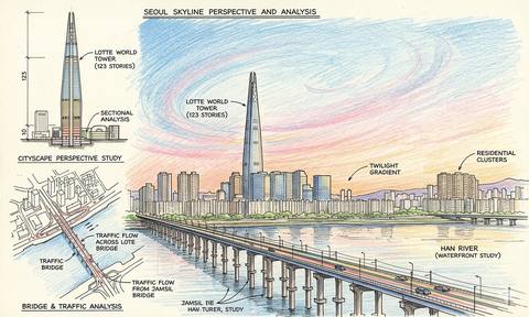 Seoul Architectural — surreal art by SideBush