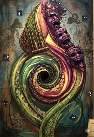 Spiral Crumbles — surreal art by SideBush