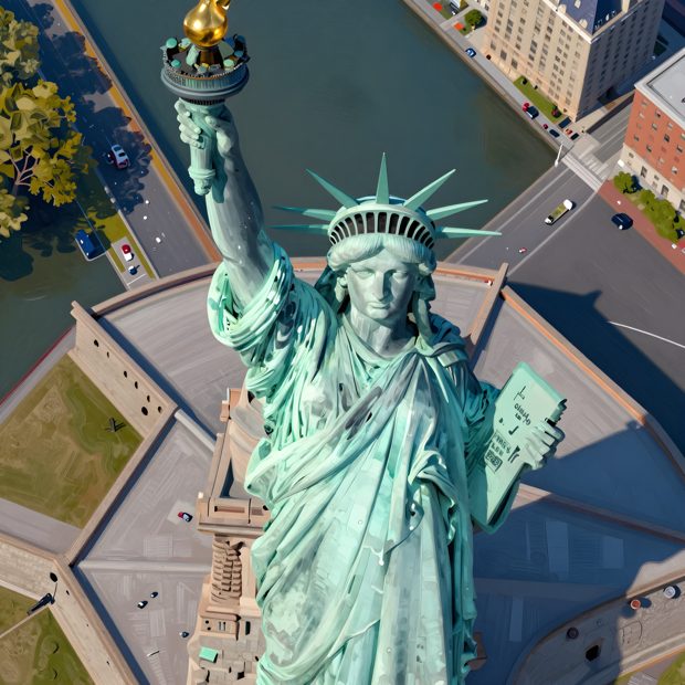 Statue of Liberty — surreal art by SideBush
