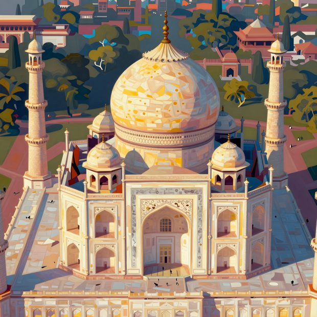 The Taj Mahal — surreal art by SideBush